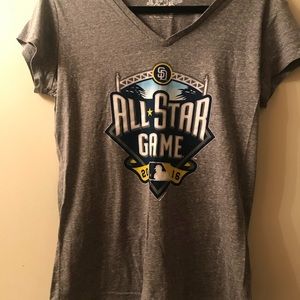 Gray MLB All-Star Game Short Sleeve T-Shirt